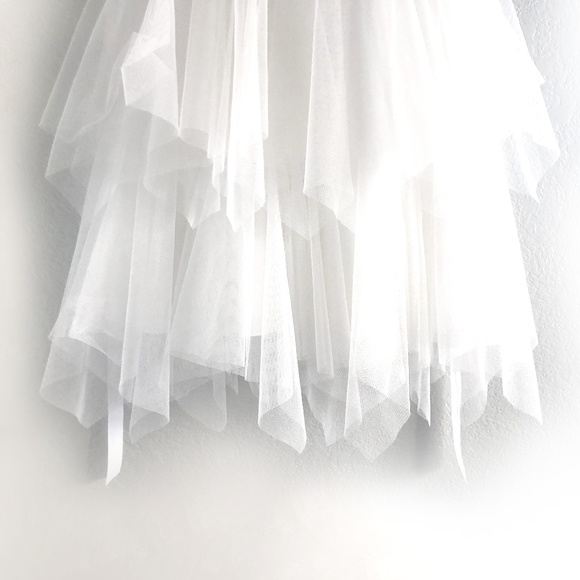 Girls White Formal Dress 6X - Picture 5 of 6